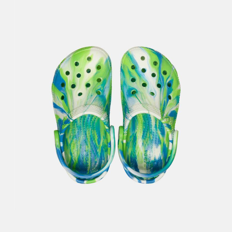 CLASSIC GLOW MARBLED CLOG PREP BLUE/MULTI