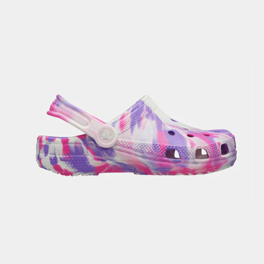 CLASSIC GLOW MARBLED CLOG PINK CRUSH/MULTI