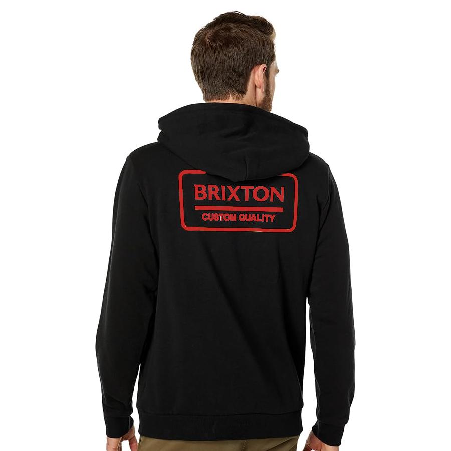 PALMER PROPER HOODIE WASHED BLACK/WHITE
