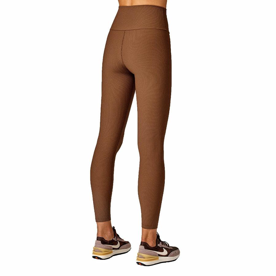 WERK IT! RIBBED LEGGINGS CINNAMON