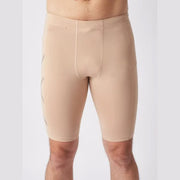 CORE COMPRESSION SHORTS BEIGE/SILVER