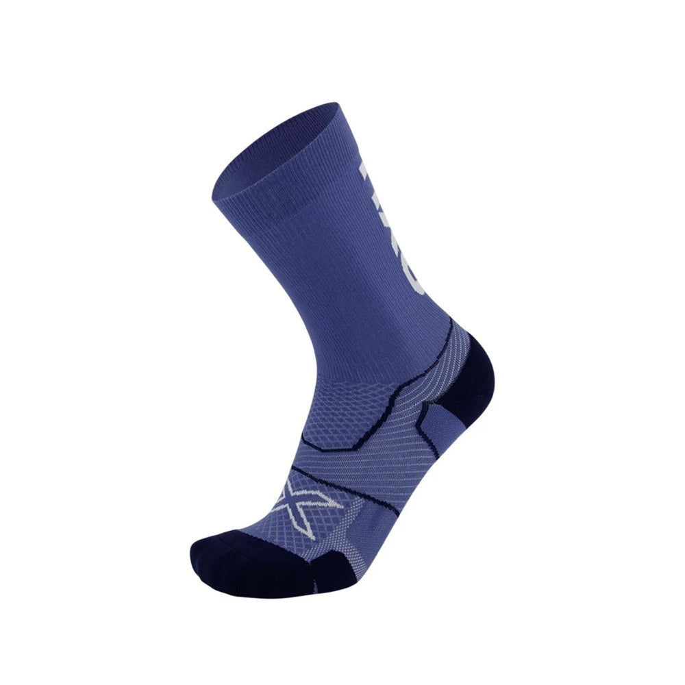 2XU CREW CUSHION SOCKS FUTURE DUSK/WHITE