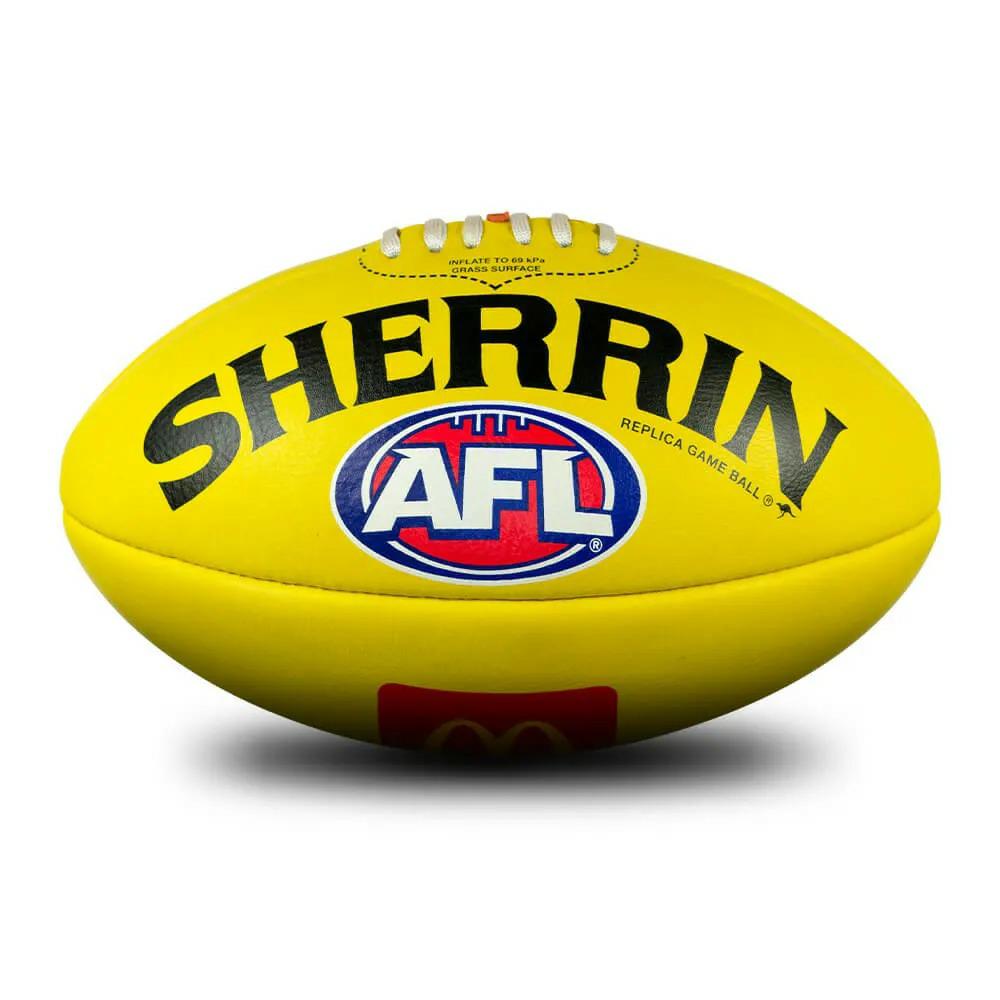 AFL REPLICA GAME BALL YELLOW