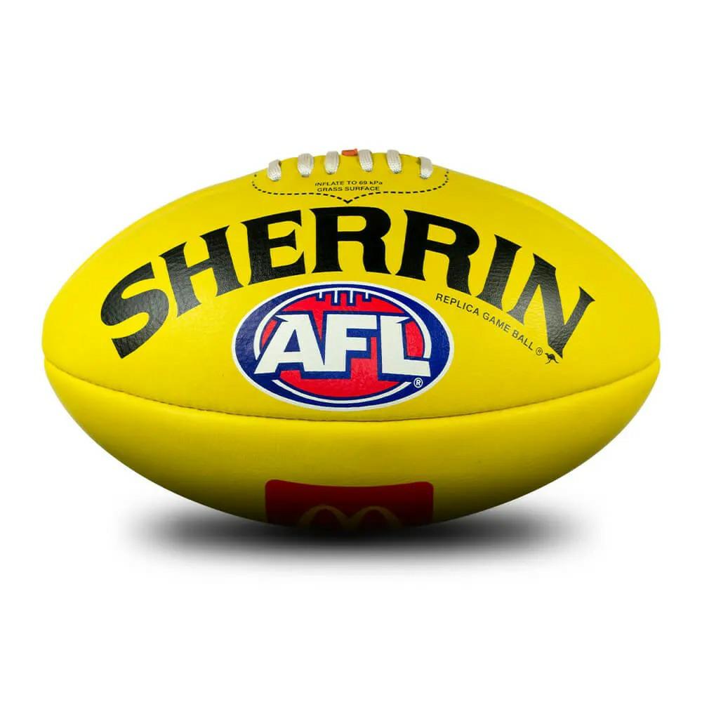 AFL REPLICA TRAINING BALL YELLOW