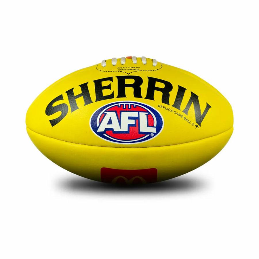 AFL REPLICA TRAINING BALL YELLOW