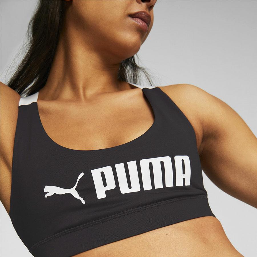 MID IMPACT PUMA FIT BRA PUMA BLACK