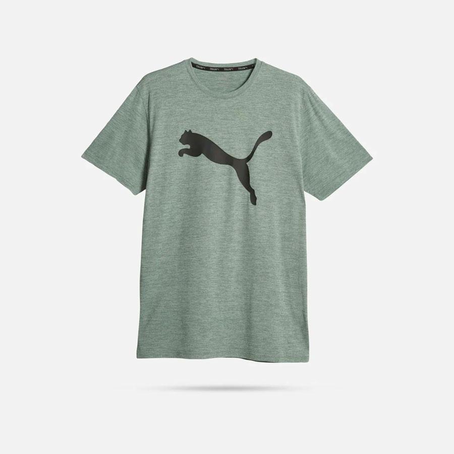 TRAIN FAV HEATHER CAT TEE GREEN
