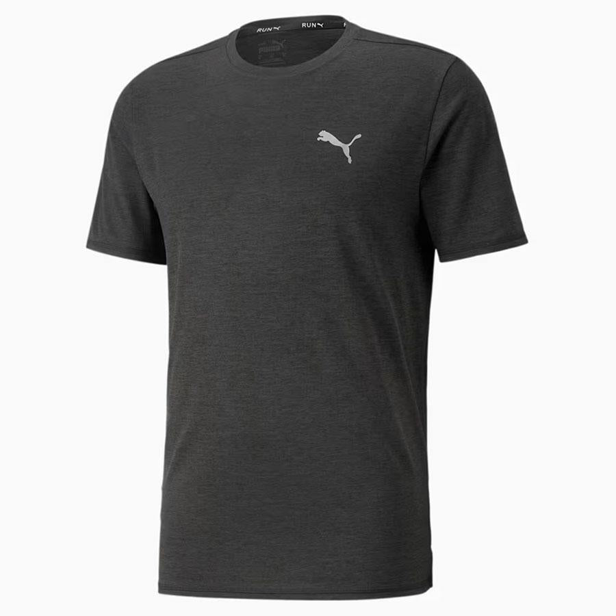 RUN FAVORITE HEATHER SS T BLACK
