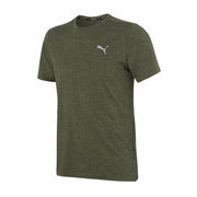 RUN FAVORITE HEATHER SS T OLIVE GREEN HEATHER