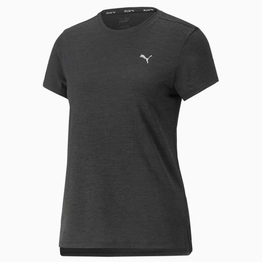 RUN FAVORITE HEATHER SS T PUMA BLACK HEATHER