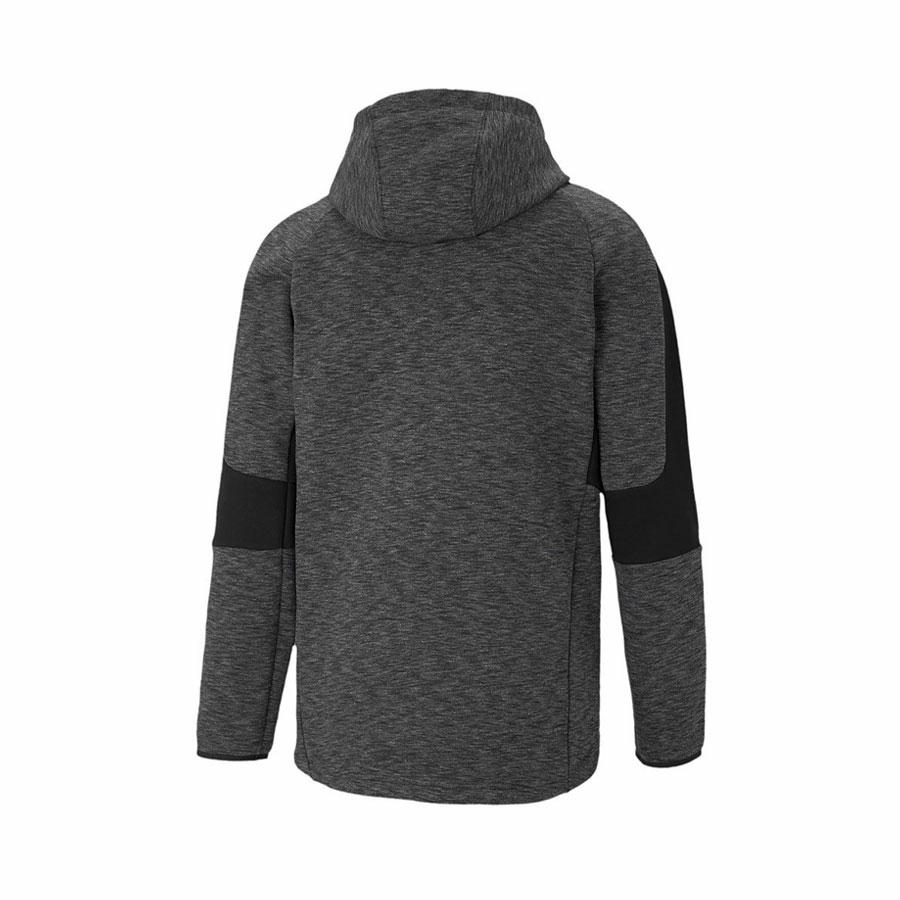 EVOSTRIPE CORE FZ HOODIE DARK GRAY HEATHER