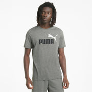 ESS+ 2 COL LOGO TEE MEDIUM GRAY HEATHER