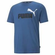 ESS+ 2 COL LOGO TEE LAKE BLUE