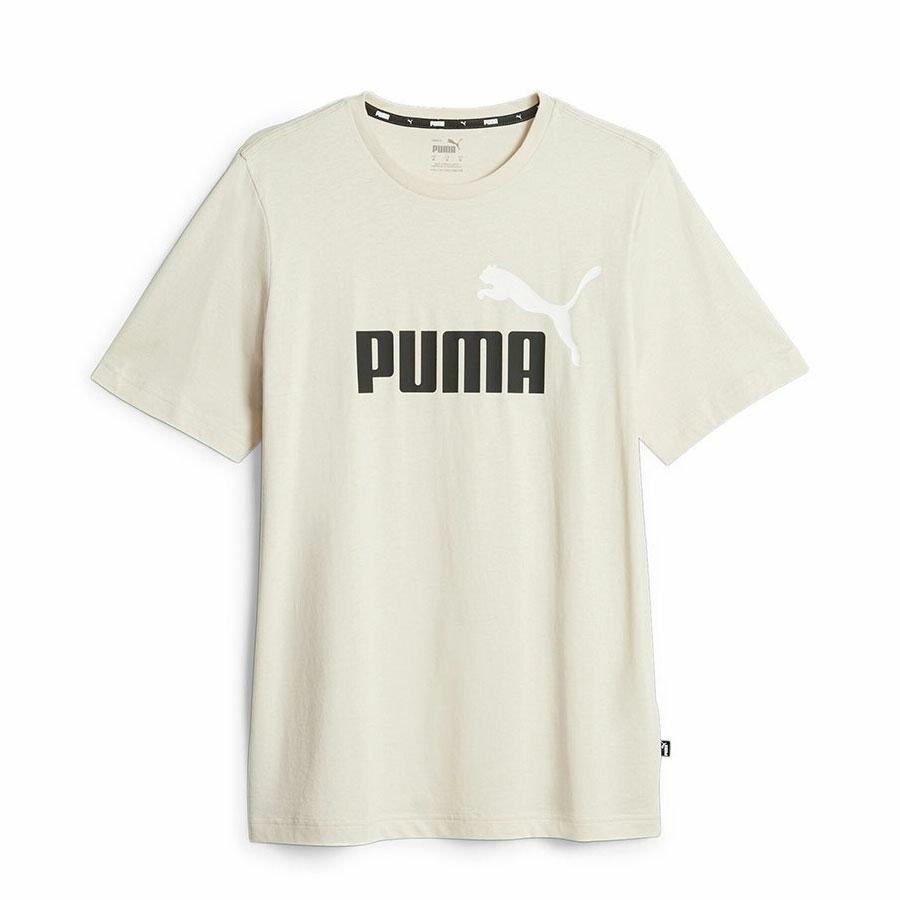ESS+ 2 COL LOGO TEE WHITE
