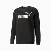 ESS+ 2 COL BIG LOGO CREW PUMA BLACK-PUMA WHIT