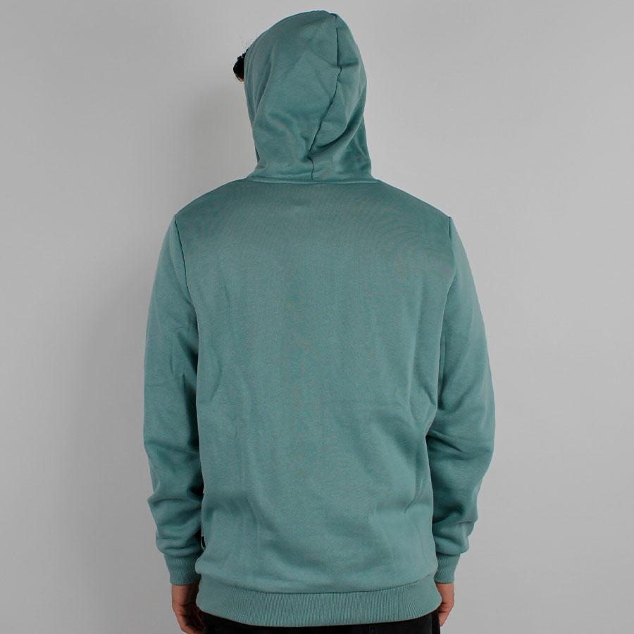 ESS+ 2 COL BIG LOGO HOODI MINERAL BLUE