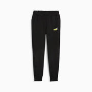 ESS+ 2 COL LOGO PANTS FL PUMA BLACK-LIME SHEE