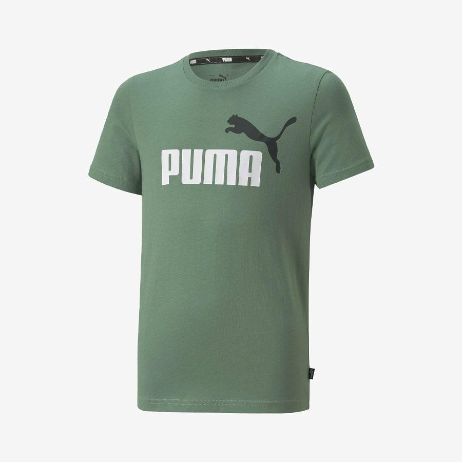BOYS ESS+ 2 COL LOGO TEE DEEP FOREST