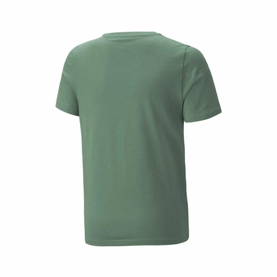 BOYS ESS+ 2 COL LOGO TEE DEEP FOREST