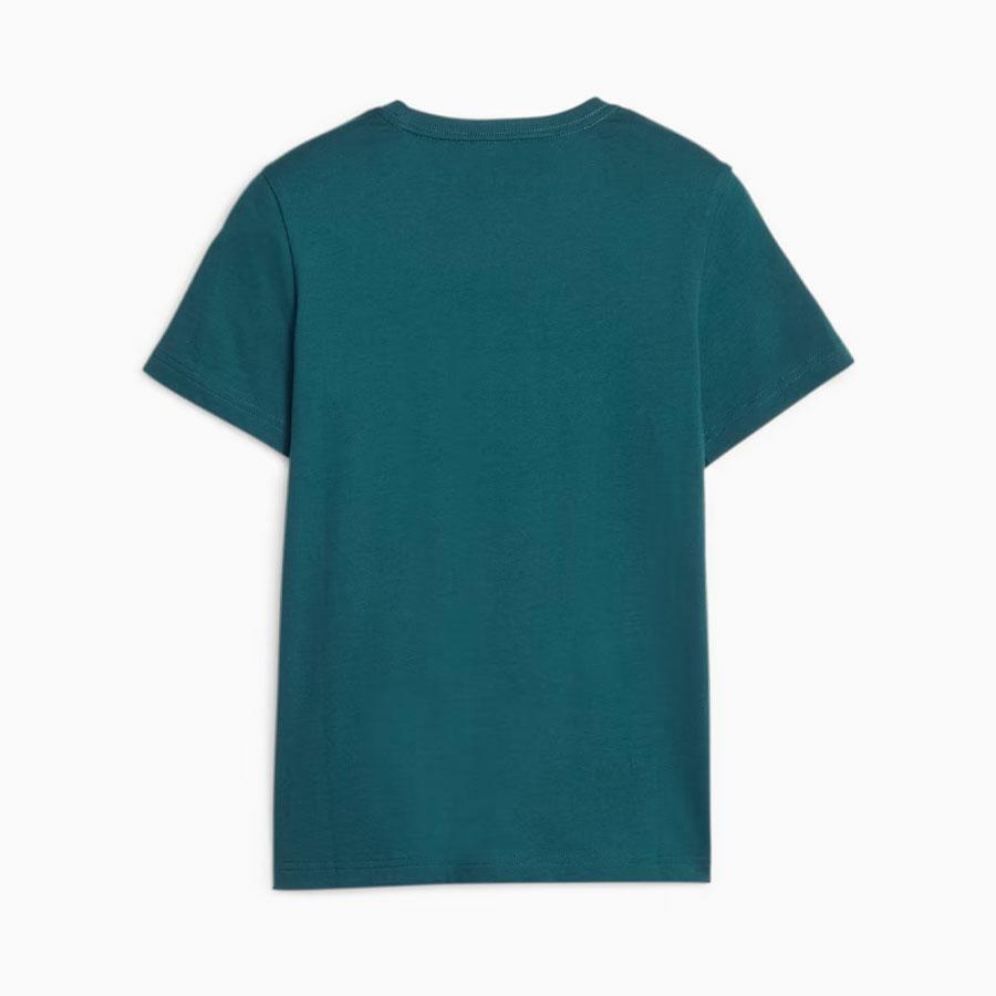 BOYS ESS+ 2 COL LOGO TEE MALACHITE