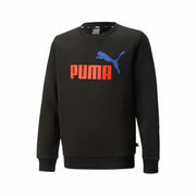 BOYS ESS+ 2 COL BIG LOGO PUMA BLACK-WARM EART