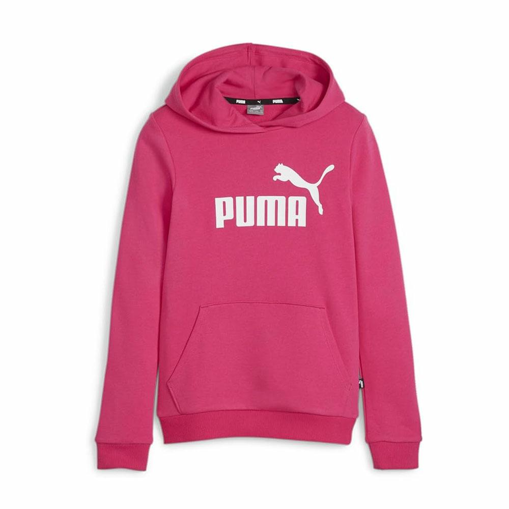 GIRLS ESS LOGO HOODIE TR GARNET ROSE