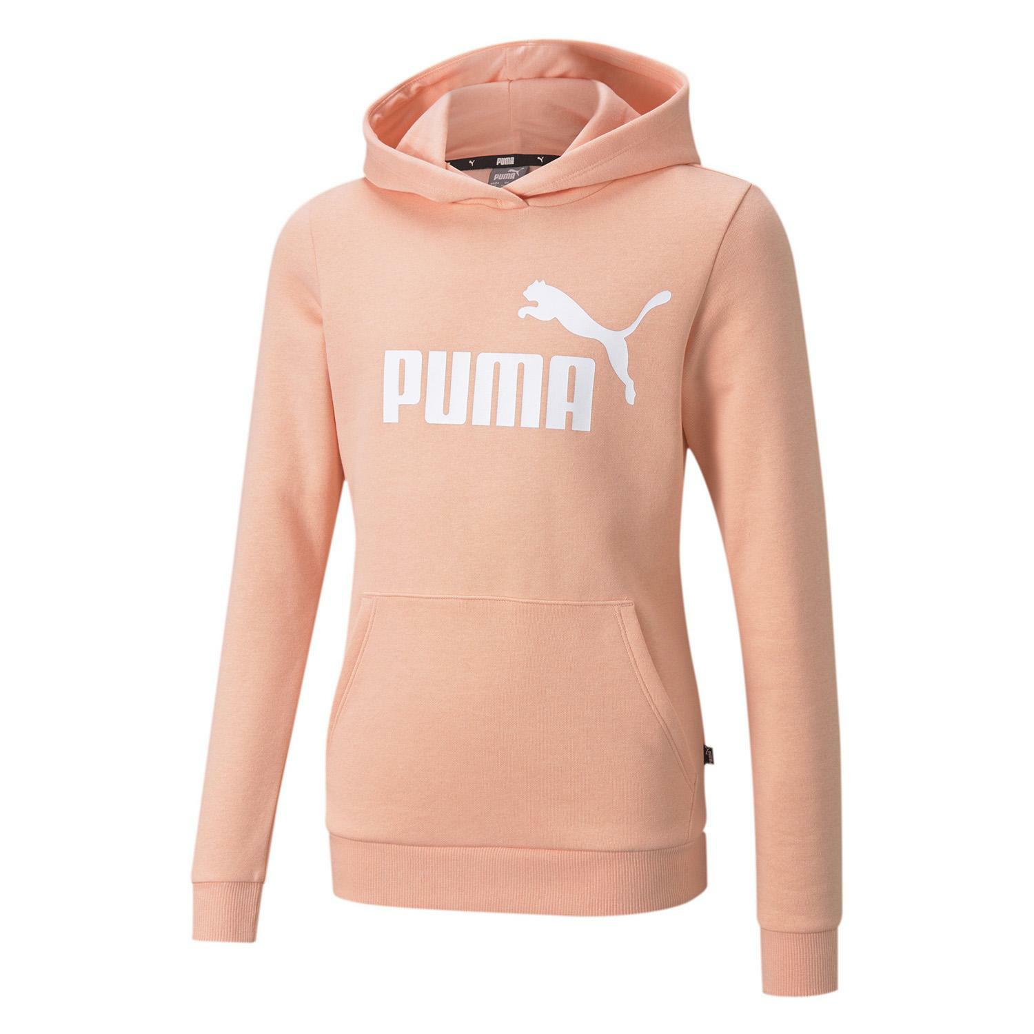 GIRLS ESS LOGO HOODIE TR APRICOT BLUSH