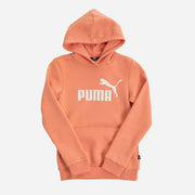 GIRLS ESS LOGO HOODIE TR PEACH PINK