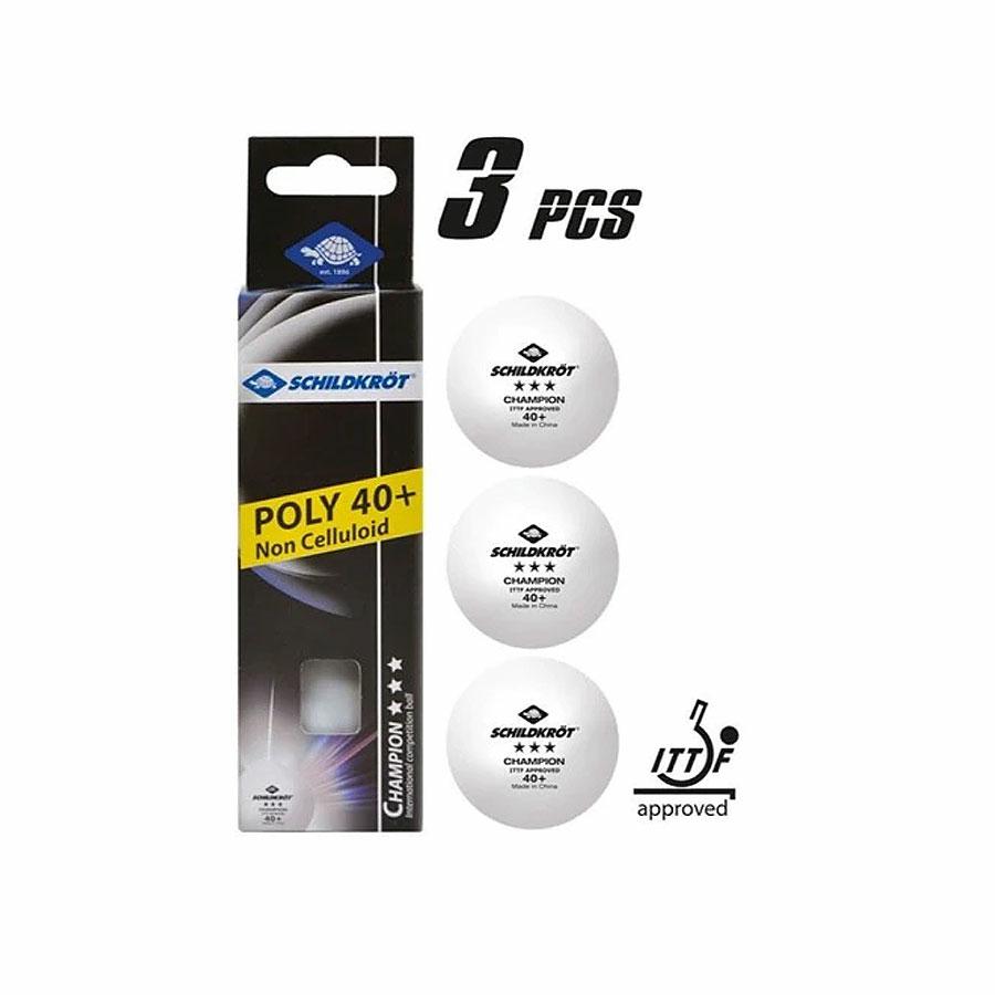 SCHILDKROT CHAMP BALL 3PK WHITE