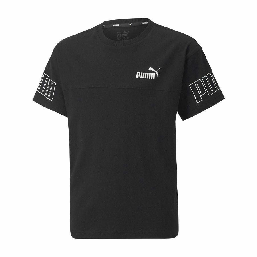 PUMA POWER COLORBLOCK TEE PUMA BLACK