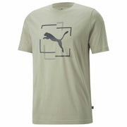 CAT GRAPHIC TEE PEBBLE GRAY