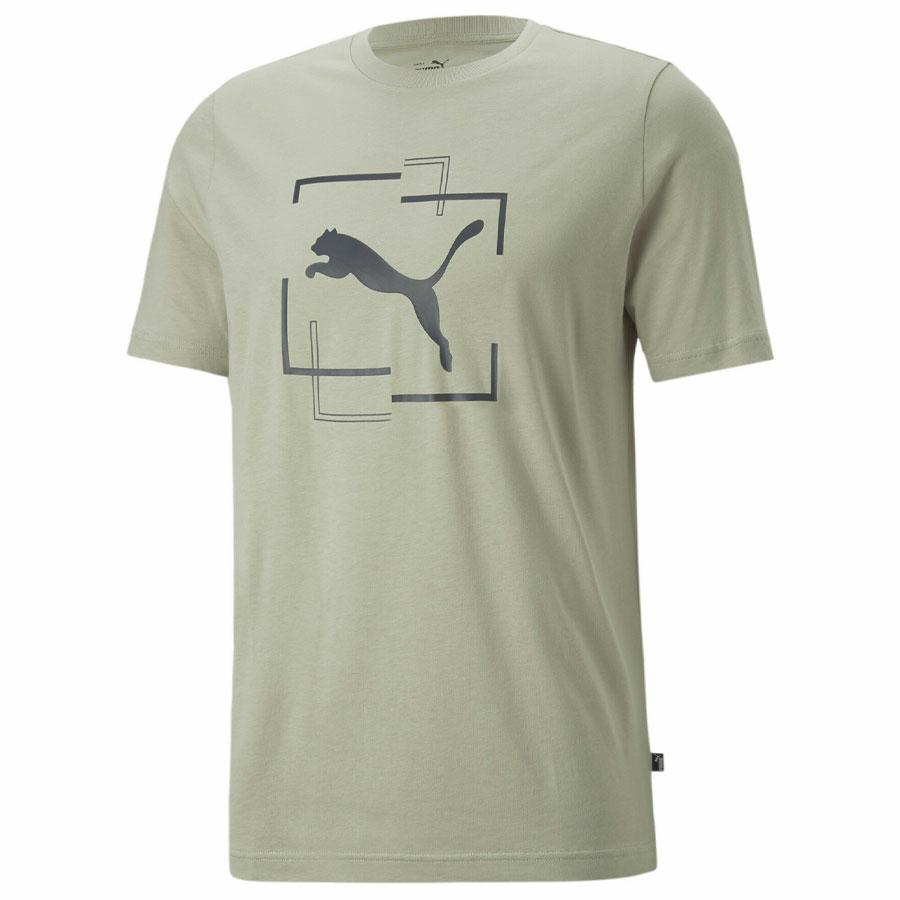 CAT GRAPHIC TEE PEBBLE GRAY