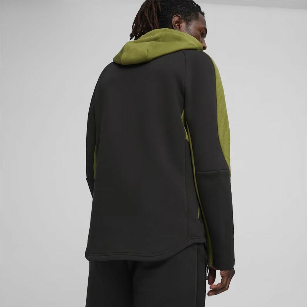 EVOSTRIPE HOODIE DK OLIVE GREEN
