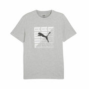 GRAPHICS PUMA WORDING TEE GRAY