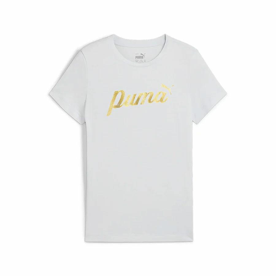 ESS+ SCRIPT METALLIC TEE GRAY