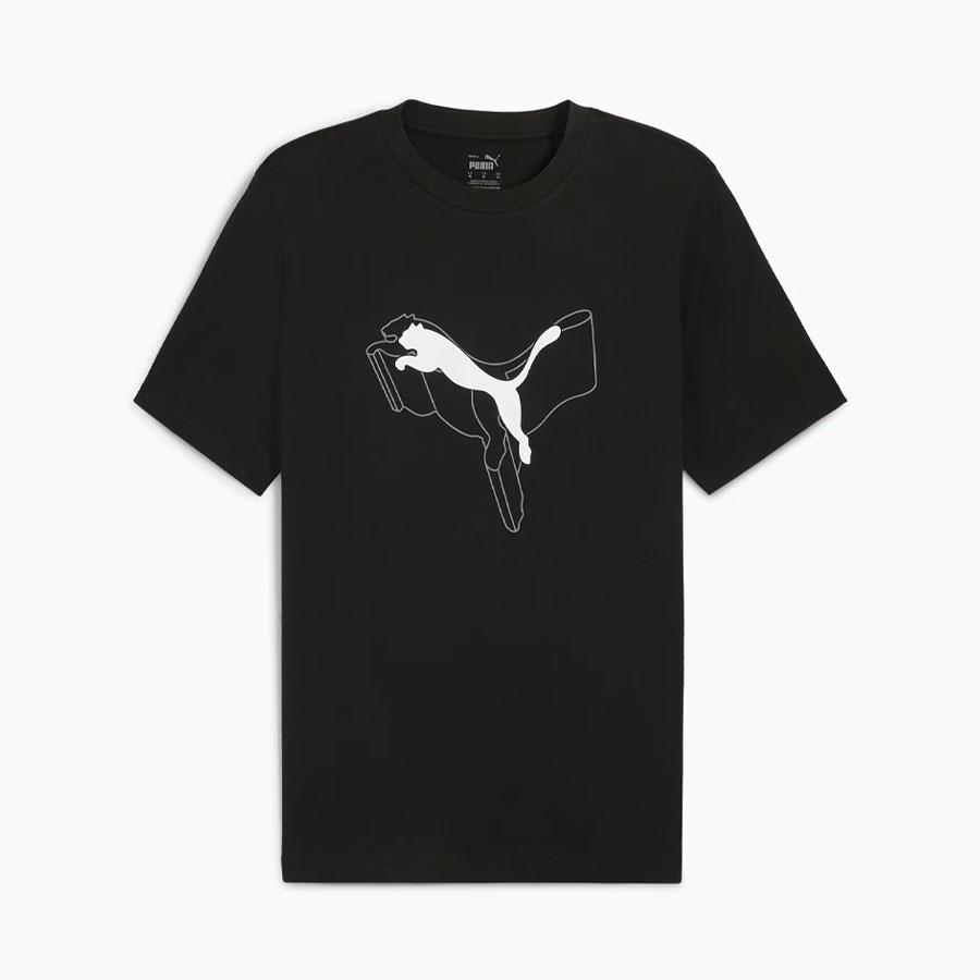 ESS+ LOGO LAB CAT TEE BLACK