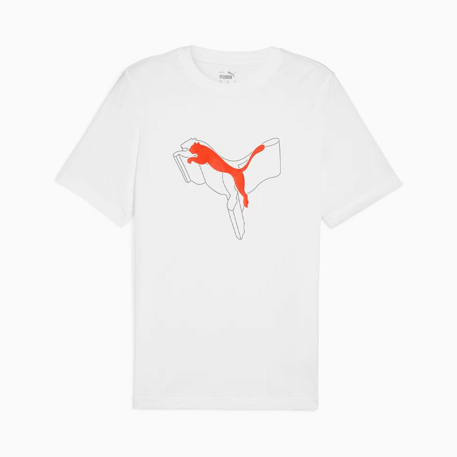 ESS+ LOGO LAB CAT TEE WHITE