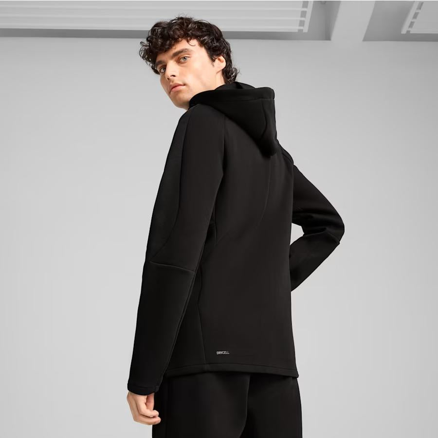 EVOSTRIPE FULL-ZIP HOODIE PUMA BLACK