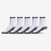 SOCKS - KIDS 5 PACK WHITE/GREY