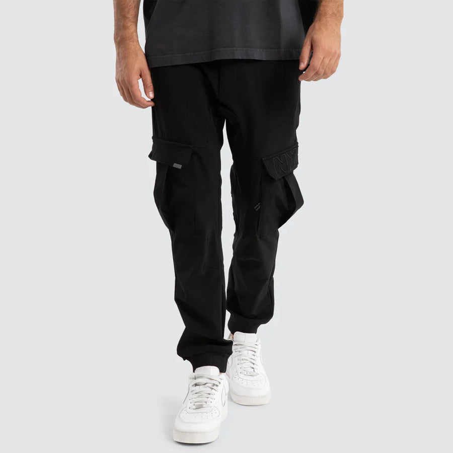 F150 SLIM NYLON CARGO JOG BLACK