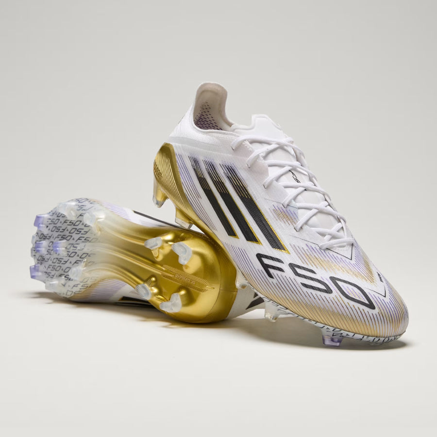 F50 ELITE FG FTWWHT/CBLACK/GOLDMT