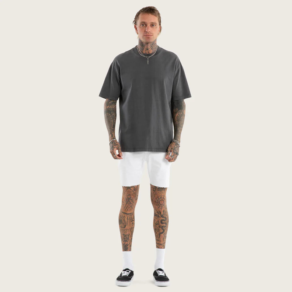 KS2 DENIM SHORT WHITE