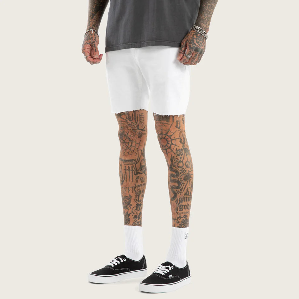 KS2 DENIM SHORT WHITE