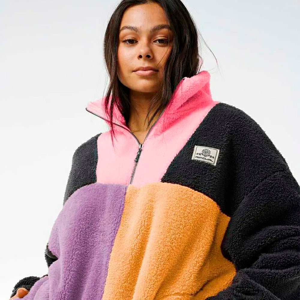 BLOCK PARTY POLAR FLEECE CHARCOAL