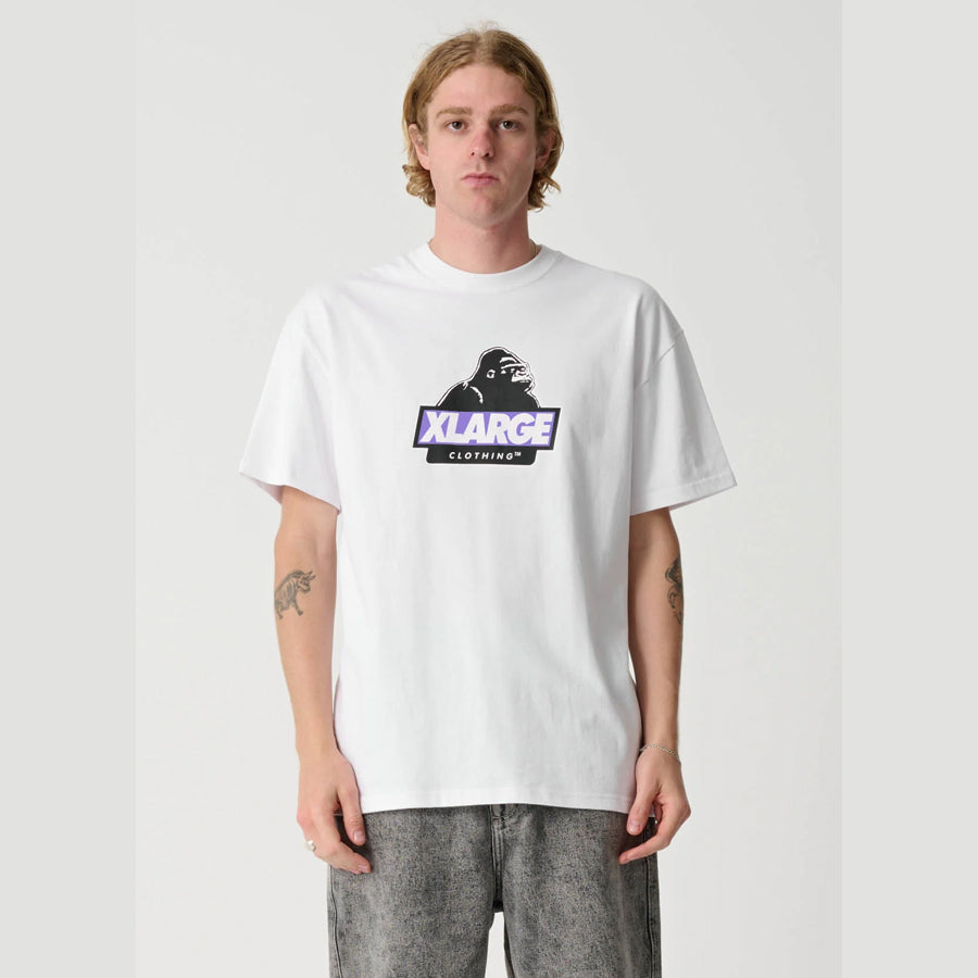 SLANTED SS TEE WHITE