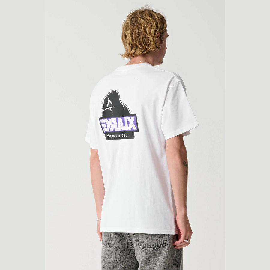 SLANTED SS TEE WHITE