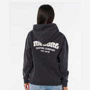 SURF PUFF HERITAGE HOOD WASHED BLACK/CREAM