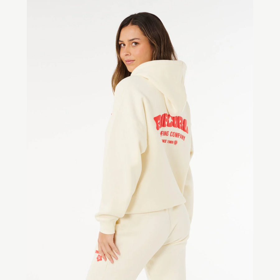SURF PUFF HERITAGE HOOD CAYENNE