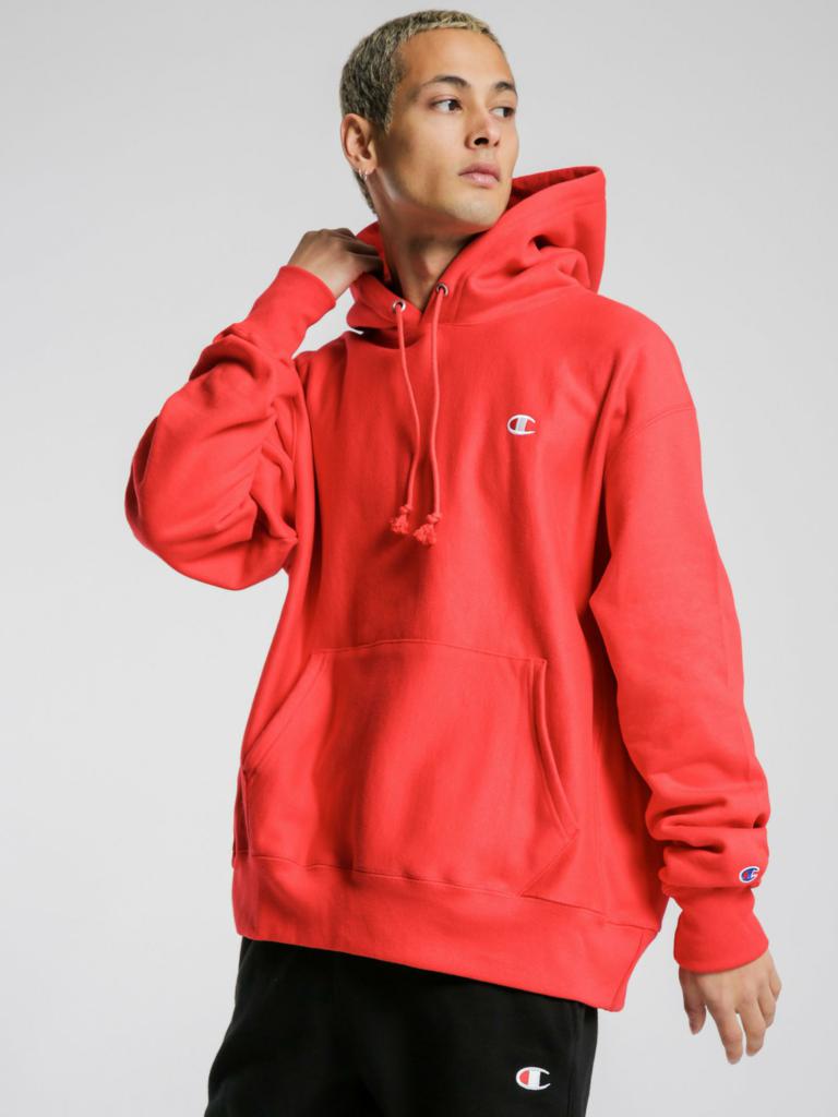 RW WEAVE HOODIE TEAM RED SCARLET