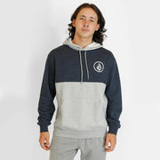 STONE CB P/O FLEECE NAVY HEATHER